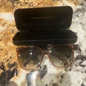 Alexander McQueen Brown Sunglasses